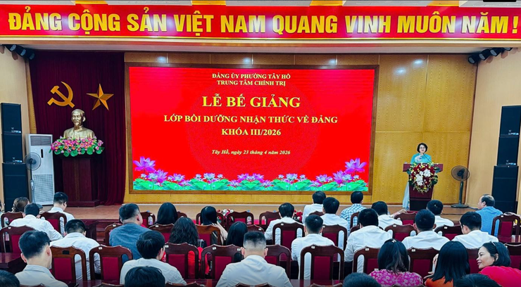 96 học viên hoàn thành lớp bồi dưỡng nhận thức về Đảng khóa III/2026- Ảnh 1.