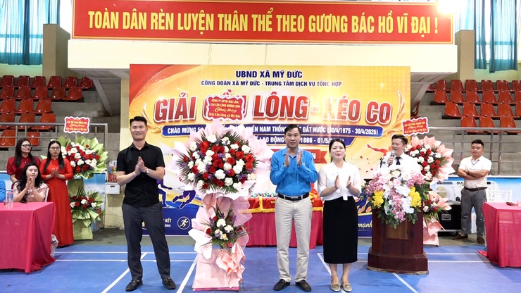 Xã Mỹ Đức sổi nổi giải thi đấu cầu lông - kéo co và hưởng ứng “ Tháng công nhân” năm 2026- Ảnh 2.