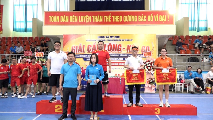 Xã Mỹ Đức sổi nổi giải thi đấu cầu lông - kéo co và hưởng ứng “ Tháng công nhân” năm 2026- Ảnh 18.