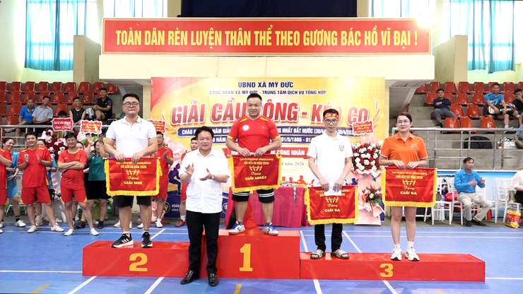 Xã Mỹ Đức sổi nổi giải thi đấu cầu lông - kéo co và hưởng ứng “ Tháng công nhân” năm 2026- Ảnh 19.