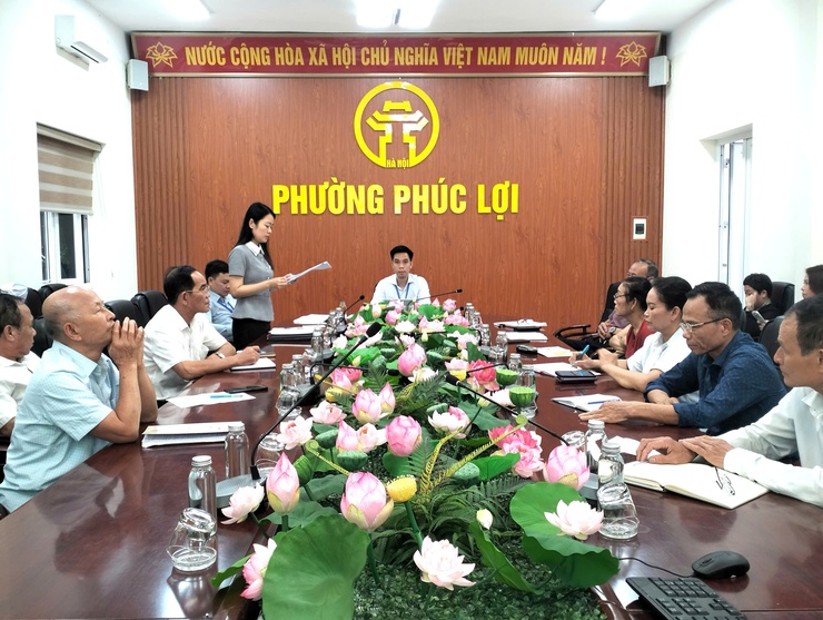 Hội nghị giao ban Cụm 01 Tổ dân phố phường Phúc Lợi- Ảnh 1.