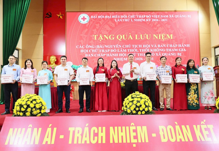 Đại hội đại biểu Hội chữ thập đỏ Việt Nam xã Quảng Bị lần thứ I, nhiệm kỳ 2026-2031 thành công tốt đẹp- Ảnh 9.