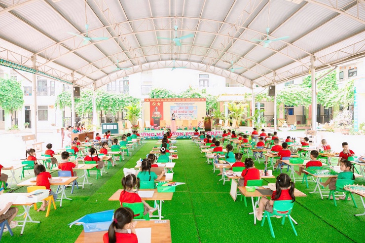 Hội thi “Bé khéo tay” Trường Mầm non Phụng Châu năm học 2025–2026- Ảnh 2.