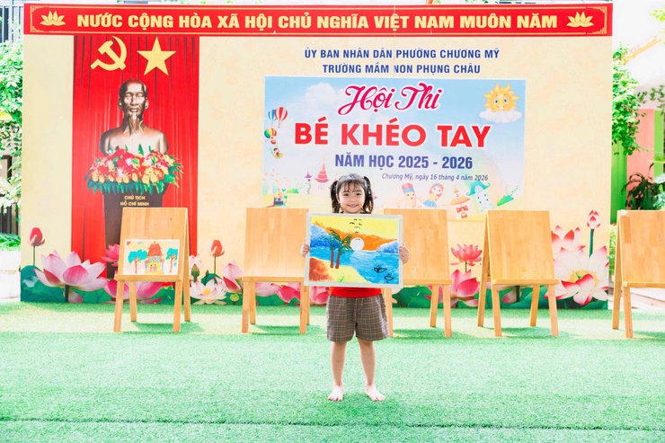 Hội thi “Bé khéo tay” Trường Mầm non Phụng Châu năm học 2025–2026- Ảnh 15.