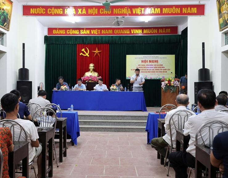 Xuân Mai đối thoại, vận động bàn giao mặt bằng dự án Quốc lộ 6 với hộ gia đình, cá nhân thôn Xuân Mai, Chiến Thắng- Ảnh 5.