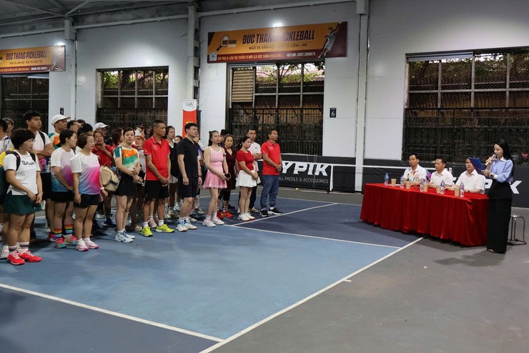 Sôi nổi Giải Pickleball khối Công nhân viên chức và Lực lượng vũ trang phương Đông Ngac năm 2026- Ảnh 1.