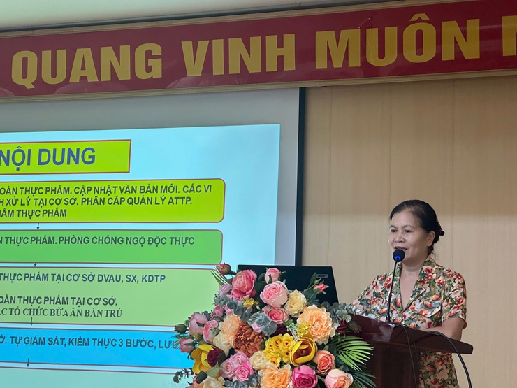 XÃ THANH TRÌ TỔ CHỨC TẬP HUẤN NÂNG CAO KIẾN THỨC AN TOÀN THỰC PHẨM NĂM 2026- Ảnh 3.