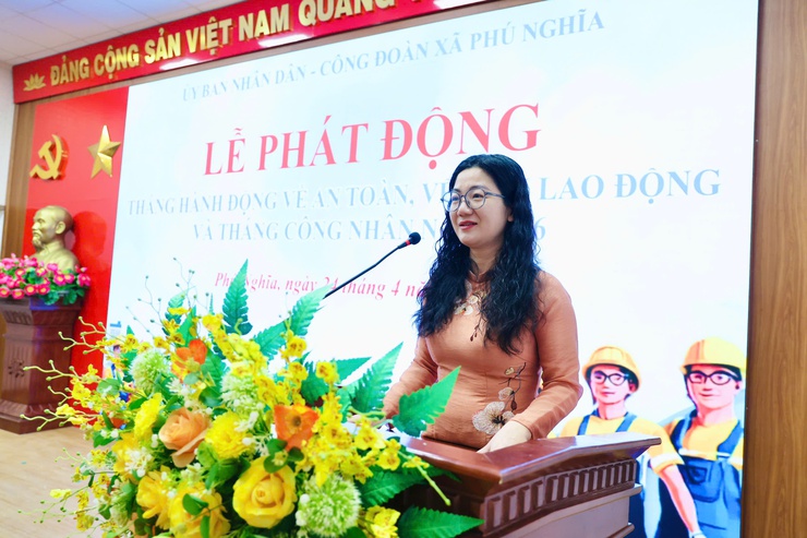 Phú Nghĩa phát động Tháng hành động về An toàn, vệ sinh lao động và Tháng Công nhân năm 2026- Ảnh 6.