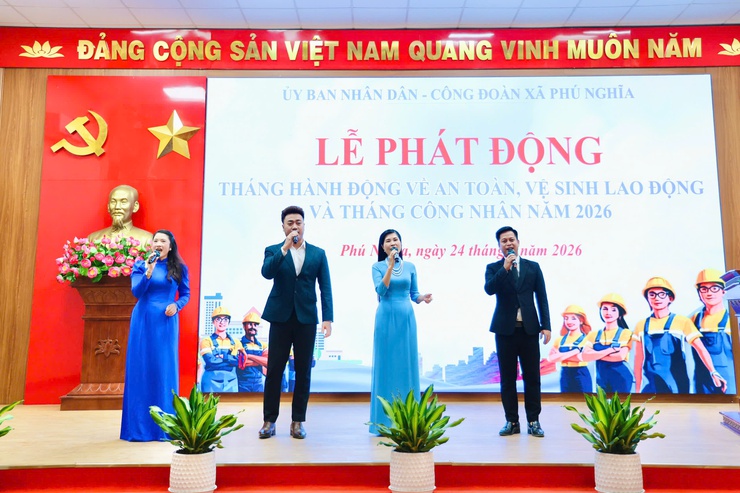 Phú Nghĩa phát động Tháng hành động về An toàn, vệ sinh lao động và Tháng Công nhân năm 2026- Ảnh 2.