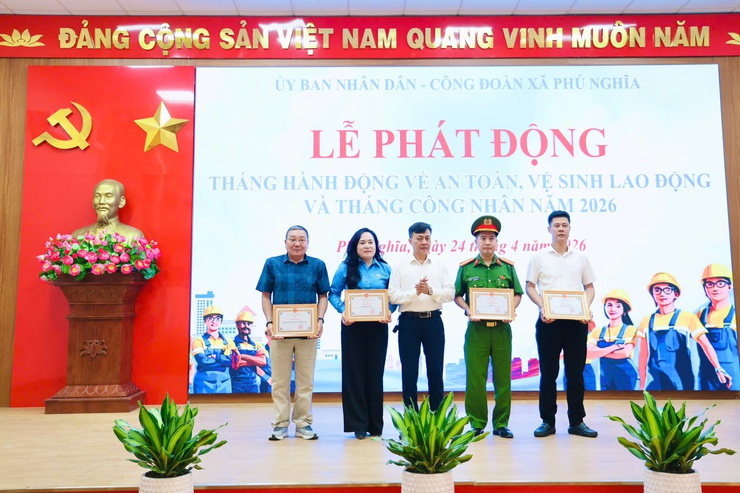 Phú Nghĩa phát động Tháng hành động về An toàn, vệ sinh lao động và Tháng Công nhân năm 2026- Ảnh 11.