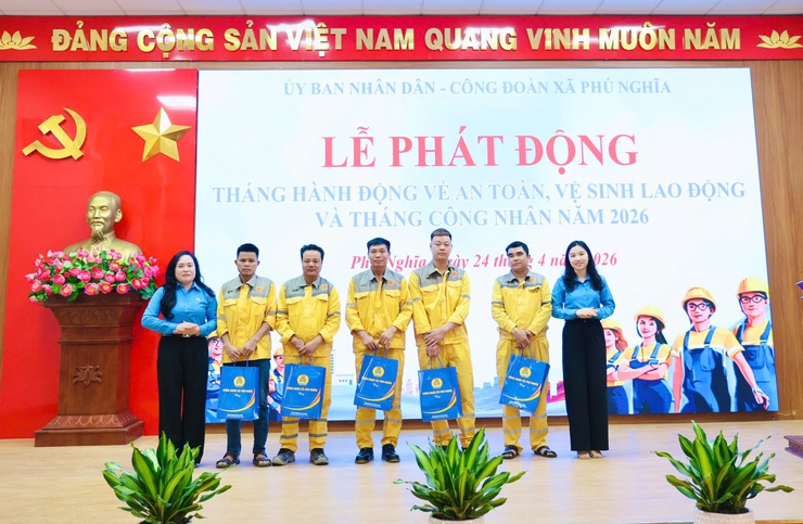 Phú Nghĩa phát động Tháng hành động về An toàn, vệ sinh lao động và Tháng Công nhân năm 2026- Ảnh 17.