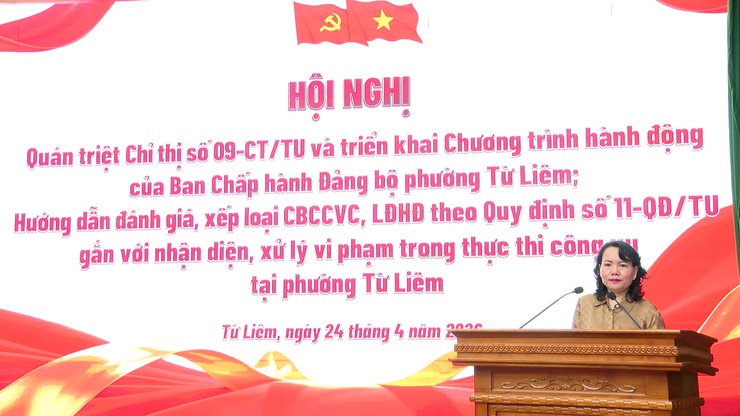 Từ Liêm tổ chức hội nghị quán triệt, triển khai Chỉ thị số 09-CT/TU của Thành ủy- Ảnh 3.