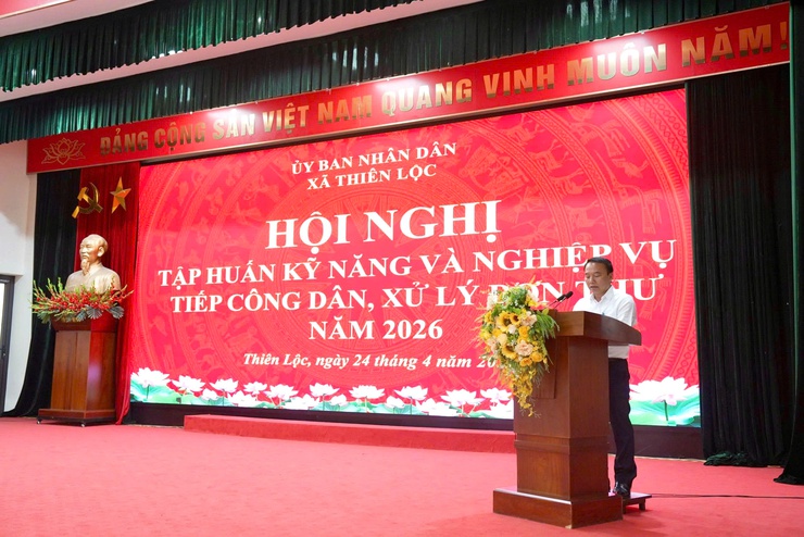 Hội nghị Tập huấn nghiệp vụ công tác tiếp công dân, xử lý đơn thư khiếu nại, tố cáo kiến nghị, phản ánh năm 2026- Ảnh 4.