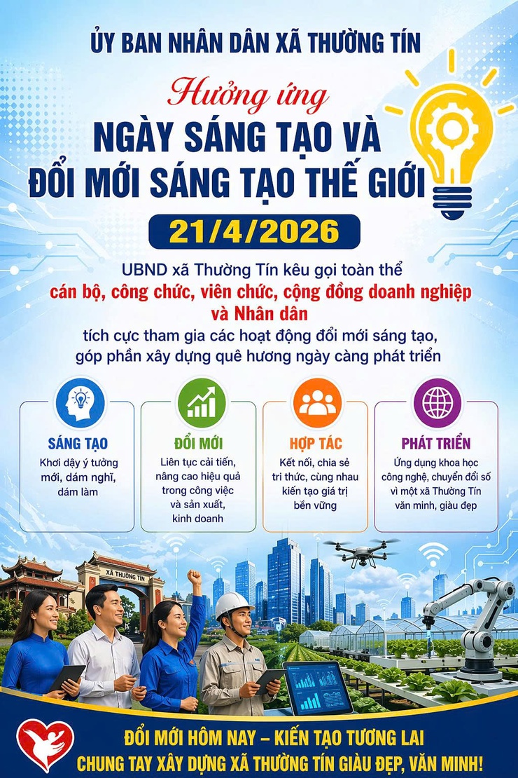 Hưởng ứng Ngày Sáng tạo và Đổi mới sáng tạo Thế giới 21/4/2026- Ảnh 1.