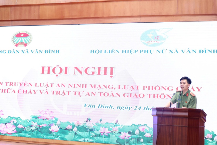 Vân Đình: Tổ chức hội nghị tuyên truyền, phổ biến, giáo dục pháp luật cho hội viên nông dân, phụ nữ- Ảnh 2.