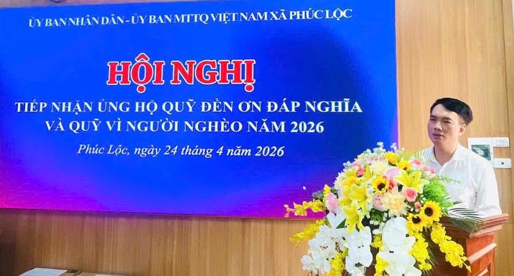 Cựu chiến binh Đoàn Thị Ngọc Lan ủng hộ 35 triệu đồng cho quỹ an sinh xã Phúc Lộc- Ảnh 1.