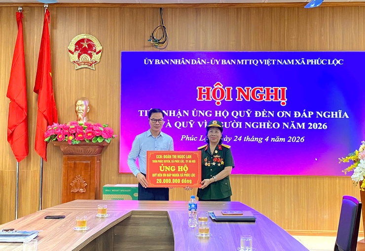 Cựu chiến binh Đoàn Thị Ngọc Lan ủng hộ 35 triệu đồng cho quỹ an sinh xã Phúc Lộc- Ảnh 4.