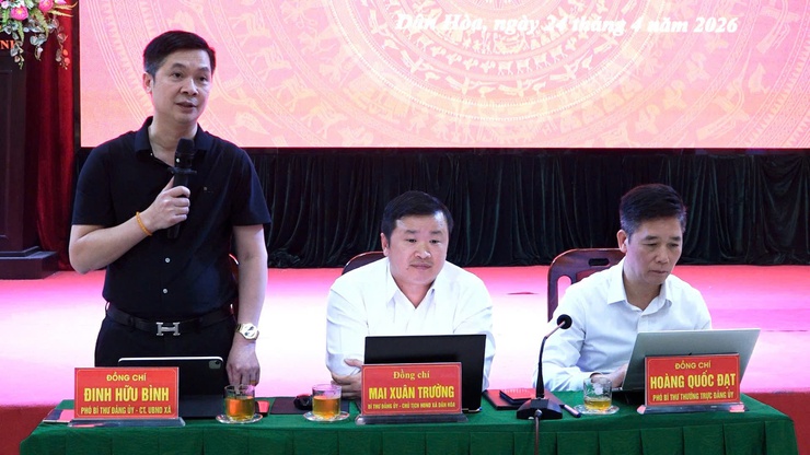 ĐẢNG ỦY XÃ DÂN HÒA TỔ CHỨC HỘI NGHỊ GIAO BAN THÁNG 4 NĂM 2026: NHIỀU KẾT QUẢ TÍCH CỰC TRÊN CÁC LĨNH VỰC- Ảnh 8.