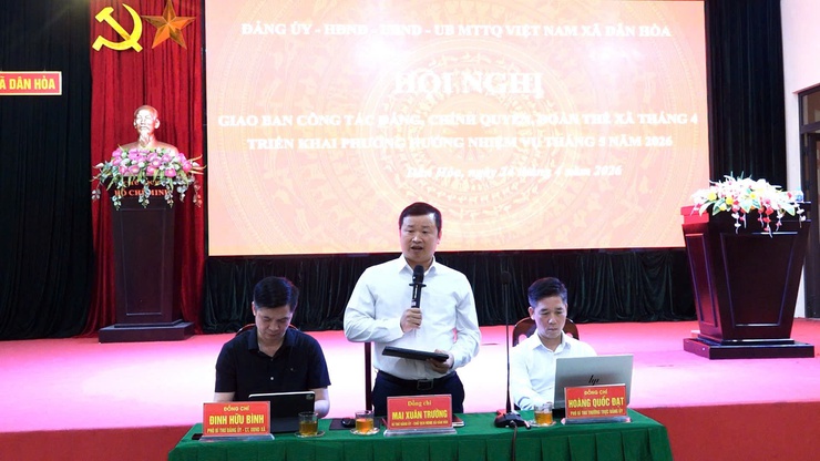 ĐẢNG ỦY XÃ DÂN HÒA TỔ CHỨC HỘI NGHỊ GIAO BAN THÁNG 4 NĂM 2026: NHIỀU KẾT QUẢ TÍCH CỰC TRÊN CÁC LĨNH VỰC- Ảnh 10.