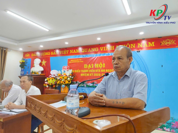 HTX Dịch vụ nông nghiệp Ngọc than xã Kiều Phú tổ chức Đại hội đại biểu thành viên nhiệm kỳ 2026-2031- Ảnh 6.