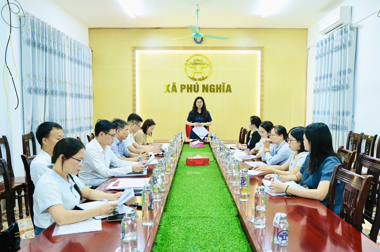 Phú Nghĩa tổ chức hội nghị đánh giá công tác BHXH, BHYT quý I/2026- Ảnh 1.