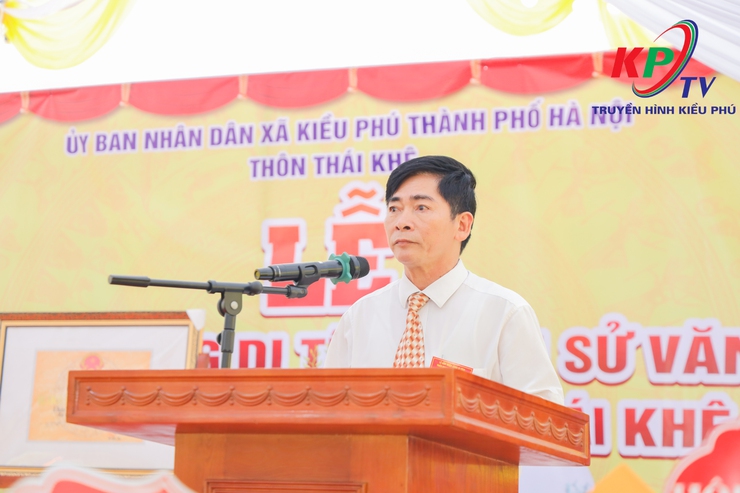 Lễ đón nhận Di tích lịch sử – văn hóa cấp thành phố Chùa Thiền Quang, thôn Thái Khê- Ảnh 7.