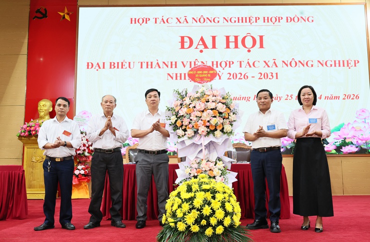 Đại hội Hợp tác xã nông nghiệp Hợp Đồng thành công tốt đẹp- Ảnh 4.