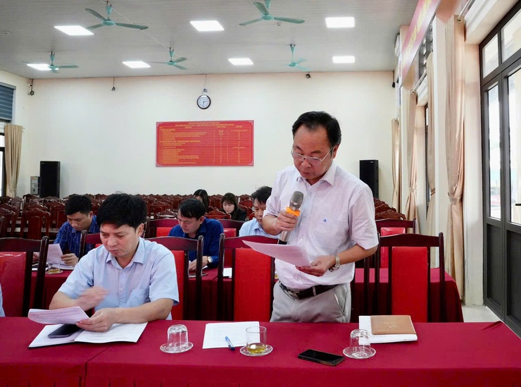 Họp Giao Ban Chỉ Đạo Giải Phóng Mặt Bằng Các Dự Án Trọng Điểm Trên Địa Bàn Xã Hồng Vân - Ảnh 1.