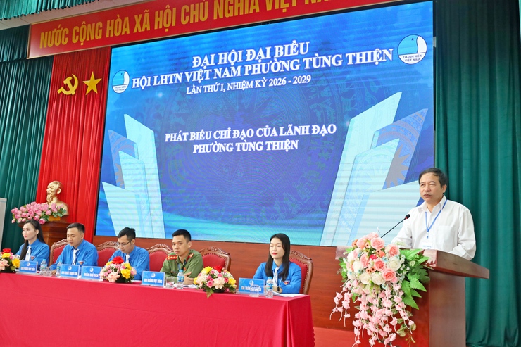Đại hội Đại biểu Hội Liên hiệp thanh niên Việt Nam phường Tùng Thiện lần thứ I, nhiệm kỳ 2026–2029- Ảnh 4.