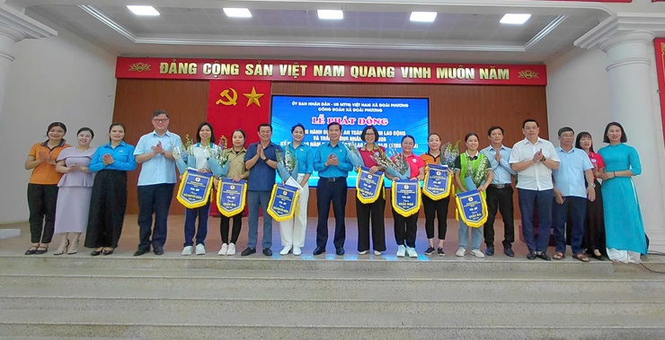 Xã Đoài Phương sôi nổi lễ phát động hưởng ứng Tháng công nhân, Tháng hành động về An toàn vệ sinh lao động và Hội thao CNVCLĐ năm 2026- Ảnh 6.