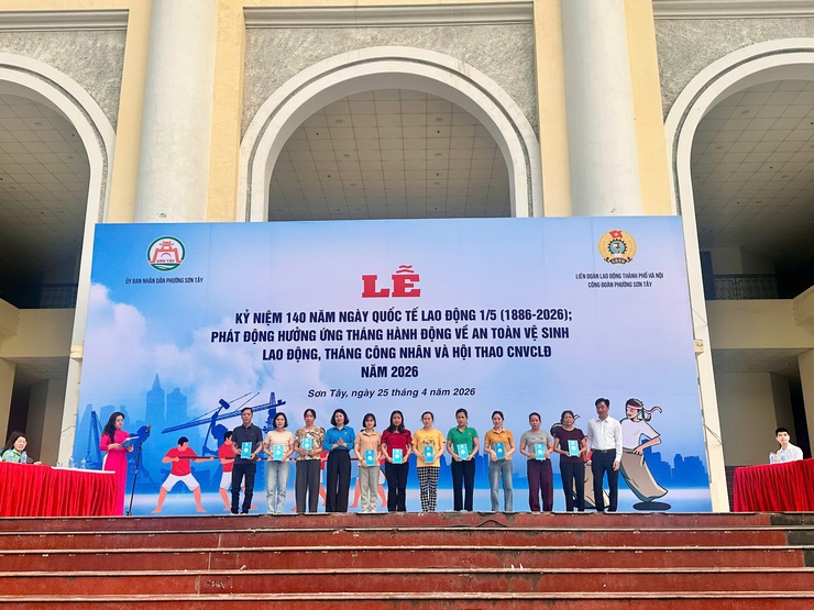 SƠN TÂY PHÁT ĐỘNG THÁNG CÔNG NHÂN VÀ THÁNG HÀNH ĐỘNG VỀ AN TOÀN VỆ SINH LAO ĐỘNG NĂM 2026- Ảnh 5.