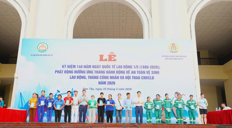 SƠN TÂY PHÁT ĐỘNG THÁNG CÔNG NHÂN VÀ THÁNG HÀNH ĐỘNG VỀ AN TOÀN VỆ SINH LAO ĐỘNG NĂM 2026- Ảnh 6.