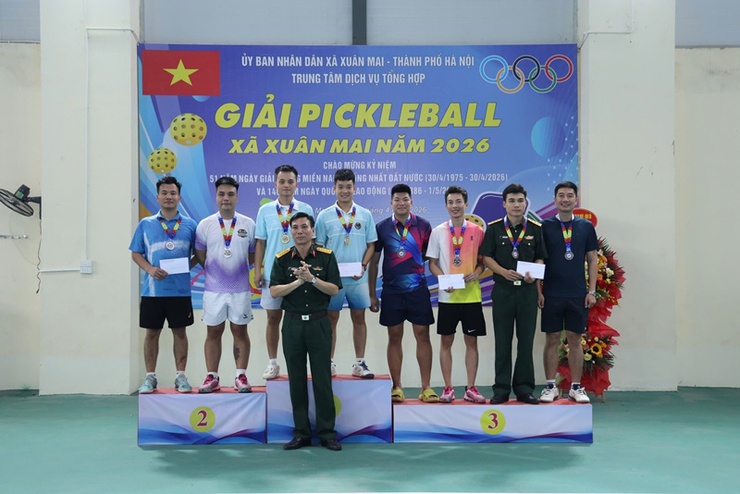 Sôi nổi giải Pickleball xã Xuân Mai năm 2026 chào mừng các ngày lễ lớn- Ảnh 9.