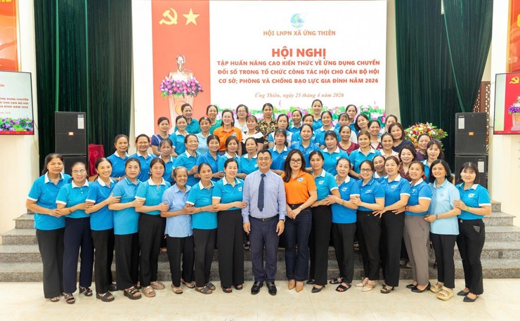 Hội LHPN xã Ứng Thiên tổ chức hội nghị tuyên truyền tín dụng chính sách và pháp luật về bình đẳng giới, phòng chống bạo lực gia đình năm 2026- Ảnh 7.