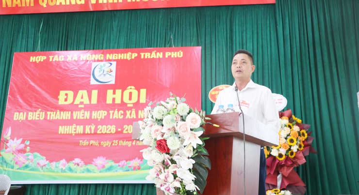 Đại hội đại biểu thành viên Hợp tác xã Nông nghiệp Trần Phú nhiệm kỳ 2026–2031- Ảnh 7.