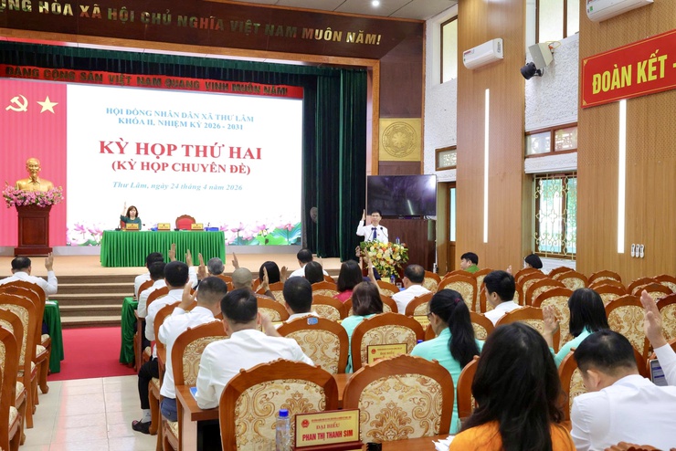 HĐND xã Thư Lâm khóa II, nhiệm kỳ 2026-2031 tổ chức Kỳ họp thứ Hai (Kỳ họp chuyên đề)
- Ảnh 14.