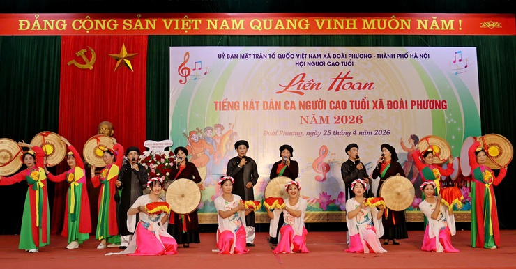 Đoài Phương rộn ràng Liên hoan tiếng hát dân ca người cao tuổi năm 2026- Ảnh 5.