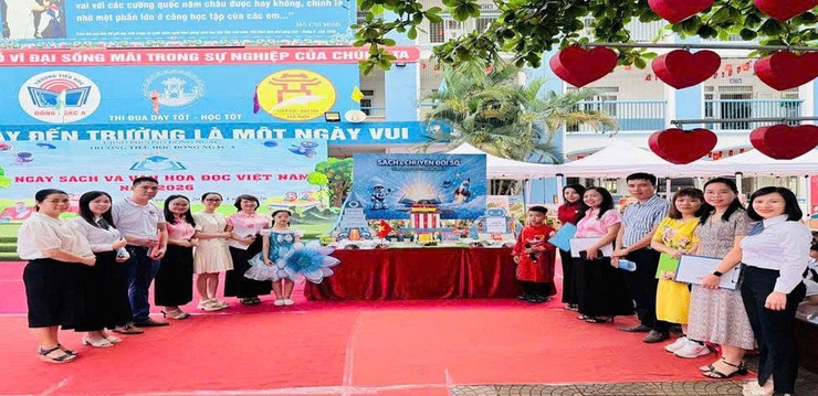 Nhiều hoạt động thú vị tai Ngày Sách và Văn hóa đọc năm 2026 Trường Tiểu học Đông Ngạc A- Ảnh 2.