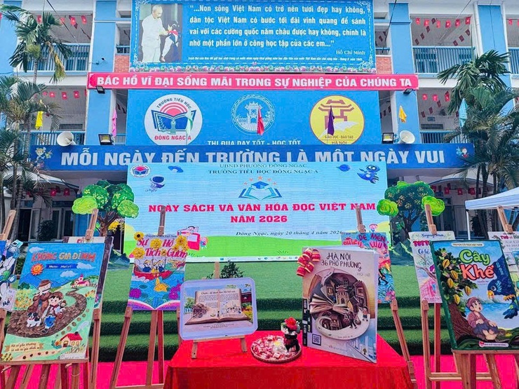 Nhiều hoạt động thú vị tai Ngày Sách và Văn hóa đọc năm 2026 Trường Tiểu học Đông Ngạc A- Ảnh 11.