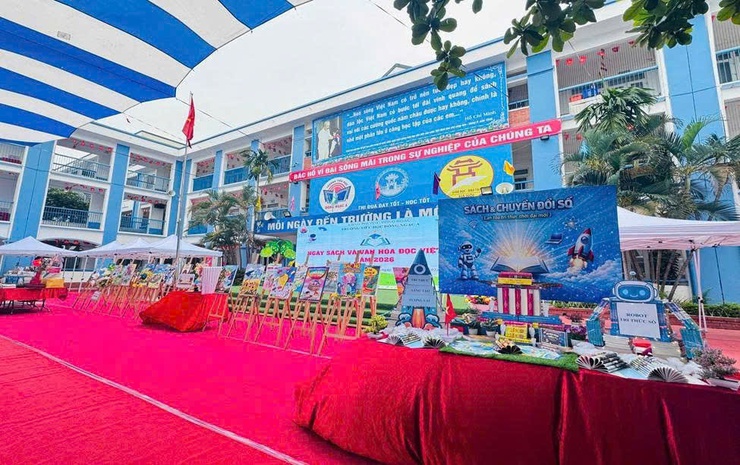 Nhiều hoạt động thú vị tai Ngày Sách và Văn hóa đọc năm 2026 Trường Tiểu học Đông Ngạc A- Ảnh 12.