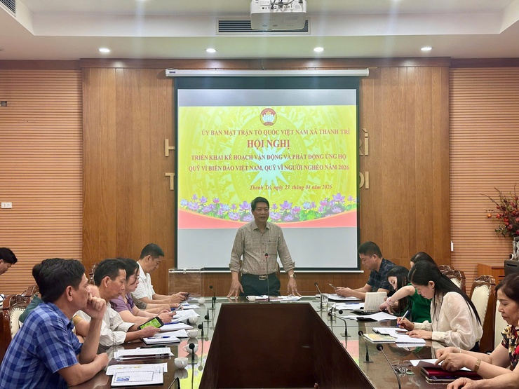 Thanh Trì phát động ủng hộ Quỹ “Vì biển đảo Việt Nam” và Quỹ “Vì người nghèo” năm 2026- Ảnh 1.