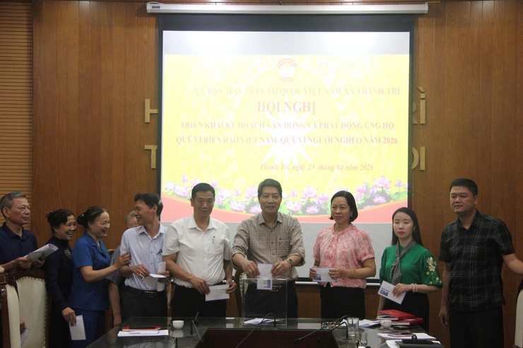 Thanh Trì phát động ủng hộ Quỹ “Vì biển đảo Việt Nam” và Quỹ “Vì người nghèo” năm 2026- Ảnh 4.