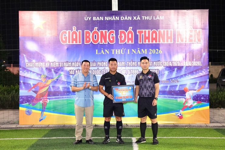 UBND XÃ THƯ LÂM TỔ CHỨC TRẬN CHUNG KẾT VÀ BẾ MẠC GIẢI BÓNG ĐÁ THANH NIÊN XÃ THƯ LÂM LẦN THỨ I NĂM 2026- Ảnh 22.