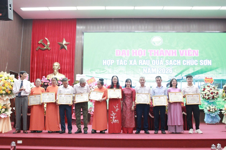 Đại hội thành viên Hợp tác xã rau quả sạch Chúc Sơn năm 2026- Ảnh 19.