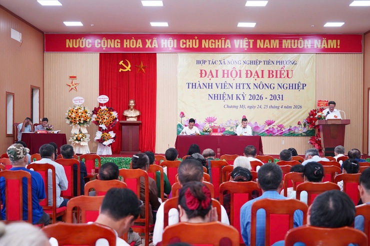 HTX Nông nghiệp Tiên Phương tổ chức thành công Đại hội đại biểu thành viên nhiệm kỳ 2026–2031- Ảnh 3.