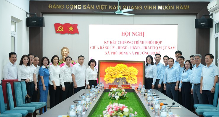 PHƯỜNG BỒ ĐỀ - XÃ PHÙ ĐỔNG KẾT NGHĨA, KÝ CHƯƠNG TRÌNH PHỐI HỢP TOÀN DIỆN- Ảnh 11.