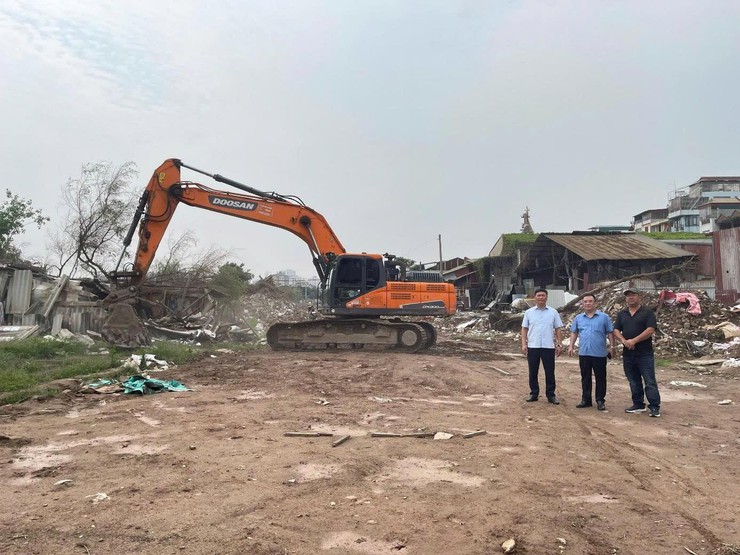 Phường Khương Đình đẩy nhanh tiến độ dự án đường vành đai 2,5, duy trì thi công xuyên xuyên lễ- Ảnh 2.