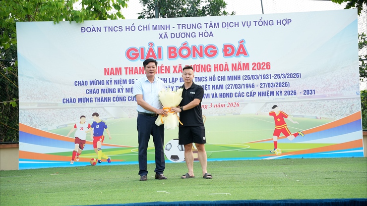 Bế mạc Giải bóng đá Nam thanh niên xã Dương Hòa năm 2026- Ảnh 11.