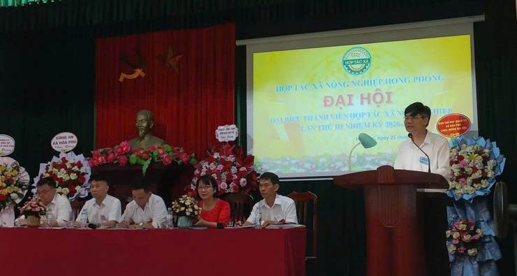 Hợp tác xã Nông nghiệp Hồng Phong: Đại hội đại biểu thành viên HTX nhiệm kỳ 2026 -2031- Ảnh 3.