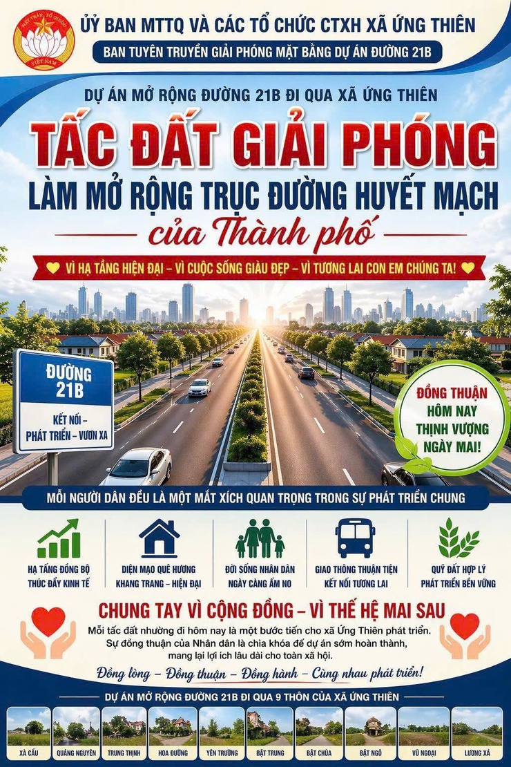 Ứng Thiên chuyển biến tích cực trong giải phóng mặt bằng các dự án giao thông trọng điểm- Ảnh 1.